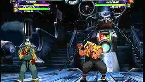 MvC2 Online (360): Brett (Psy/Cha/Aku) vs Yuckaphoey (Gui/Cha/Cyke) 7 .:1.27.10:.