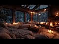 Fireplace Piano Music Peaceful Winter Night Ambience For Stress Relief Deep Sleep