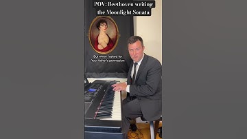 Thumbnail of POV: Beethoven writing the Moonlight Sonata (Shorts version) #piano #beethoven #moonlightsonata