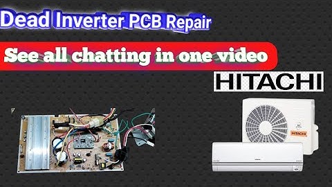|| Hitachi inverter || PCB repairing complete video
