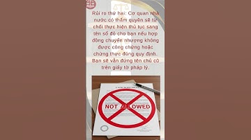 SỔ ĐỎ TRONG TAY... NHƯNG VẪN RỦI RO? | Hợp đồng công chứng mới là 