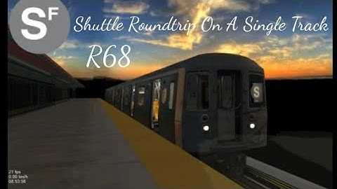 OpenBVE Operation: R68 Franklin Avenue Shuttle Roundtrip on a Single Track!