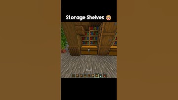 Minecraft Storage Shelves 🤓 #shorts #minecraft