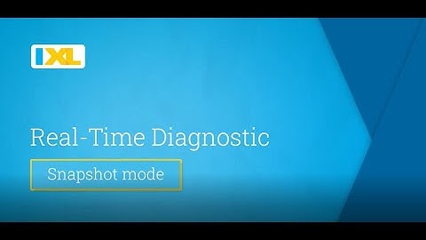 IXL Diagnostic Snap Shot Teacher Implementation video