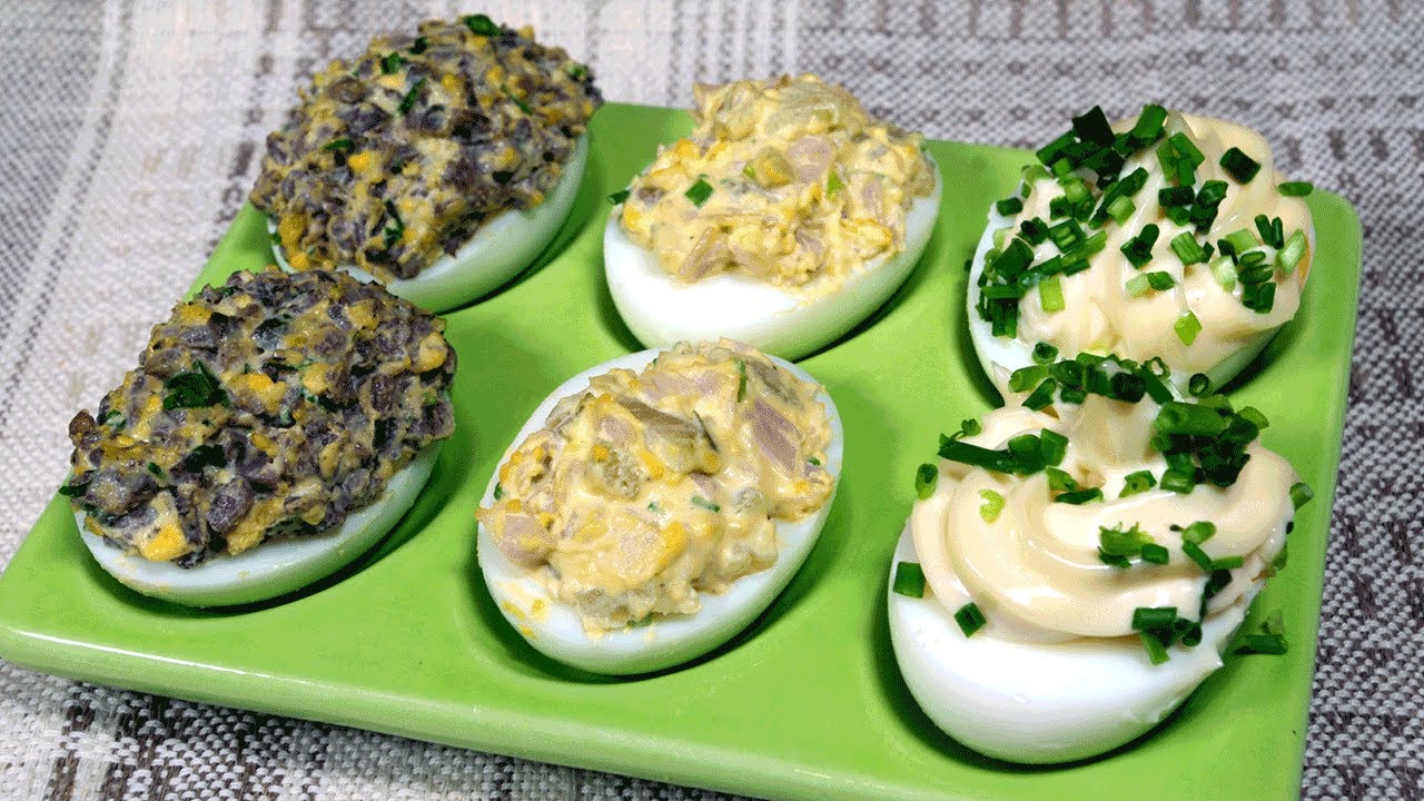 Pyszniutkie jajka faszerowane na 3 sposoby | Zrób pyszne Wielkanocne śniadanie | #wielkanoc #jajka