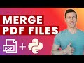 Merge multiple PDF files based on their name using Python (Real-World Example)