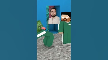 When Zombie and Herobrine PlaysThe Squid Game Marbles Minecraft animation #zombies