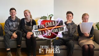 Are you smarter than a 10 year old? || studytubers try to do 11+ papers