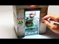 How To Make a Zombie Frog In the Elevator Diorama / Polymer Clay / Epoxy resin