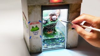 How To Make a Zombie Frog In the Elevator Diorama / Polymer Clay / Epoxy resin