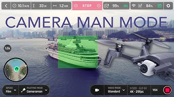 Parrot Anafi, Camera Man Mode Demo