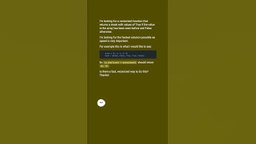 Numpy: Duplicate mask for an array (returning True if we