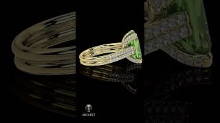 Fae: The Green Fairy Diamond Ring 💚✨ #diamond #jewelry #diamondring #engagementring #ring #faeries
