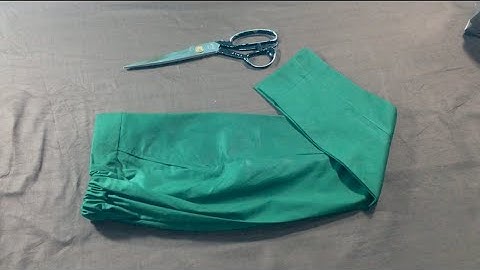 How to sew a half elastic waist children trouser step by step ( simple method with full details)