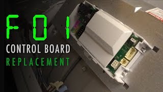 Whirlpool Duet Dryer F01 Error Code Fix | Control Board Replacement