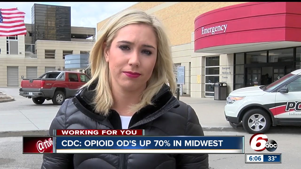 Opioid overdoses up 70% in the Midwest