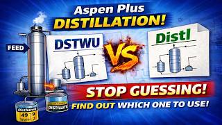 DSTWU vs Distl in Aspen Plus | Shortcut Distillation Column Simulation | Step-by-Step Tutorial!