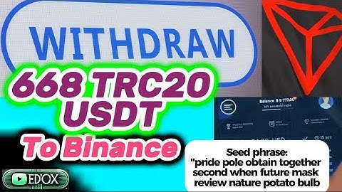 How to Withdraw 668 USDT (TRC20) from Your Wallet to Binance | Step-by-Step Guide
