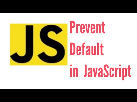 JavaScript Prevent Default() in JavaScript in Hindi/Urdu