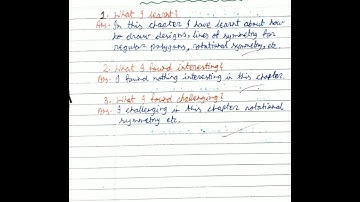 CLASS 7, MATHEMATICS CHAPTER- 14, SYMMETRY, LEARNERS DIARY.