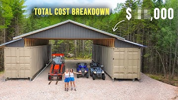TOTAL COST of DIY Shipping Container Shop (Full Build Start to Finish)