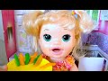 Новая Кукла Играет со своей подружкой обзор игрушек кукла плэй  дох