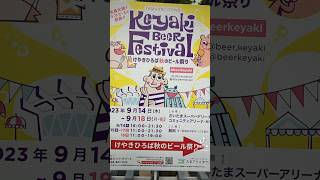 今回はけやき広場秋のビール祭りです！