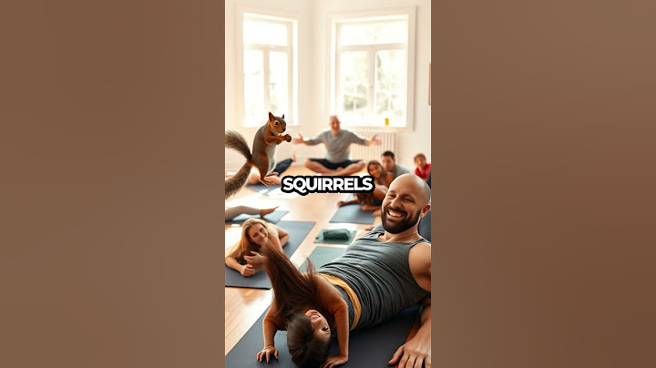 Yoga Class Goes Wild: Squirrel Causes Hilarious Chaos! 😂 #Shorts