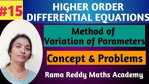 Method of Variation of Parameter in Telugu || M2 R22/R23 most Important Damsure Questions ||