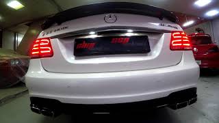 Mercedes-Benz E63AMG 5.5L 2014 Cat-Delete Downpipes & Valvetronic Muffler by CCP Performance Exhaust