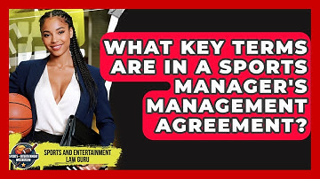 What Key Terms Are In A Sports Manager