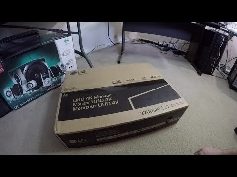 LG 27UD58P-B IPS 4K UHD Free Sync Monitor Unboxing