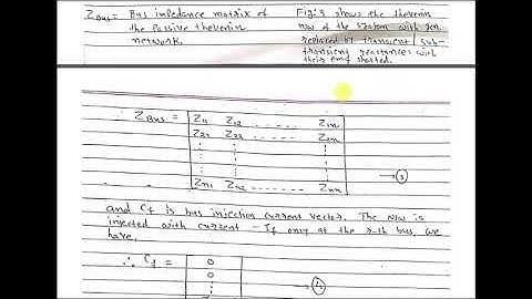 Lecture- 4 Symmetrical fault analysis through bus impedance matrix