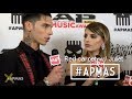 Andy Biersack and Juliet Simms on the APMAS Red Carpet