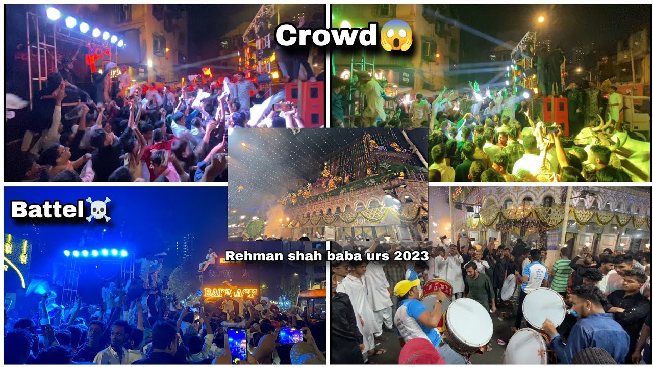 Rehman Shah Baba Dargah Urs 2023 Last day Mumbai Dongri  Dj Battel In Huge Crowd  ursmubarak  dj
