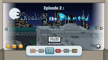 Henry Stickmin Collection : Stealing The Diamond [All Route, Fails, Achievement, and Bios]