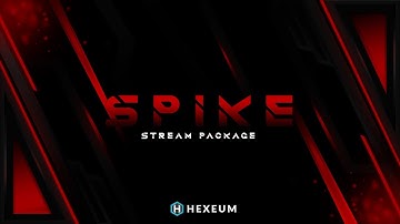 Spike Twitch Overlay : Red Stream Package