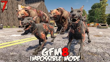 ZOMBIE PETTING ZOO! | 7 Days to Die GFM8 - 10 Minute Days, Max Difficulty, Max Speeds