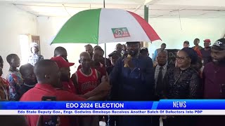 Edo State Deputy Gov., Engr. Godwins Omobayo Receives Another Batch Of Defectors into PDP