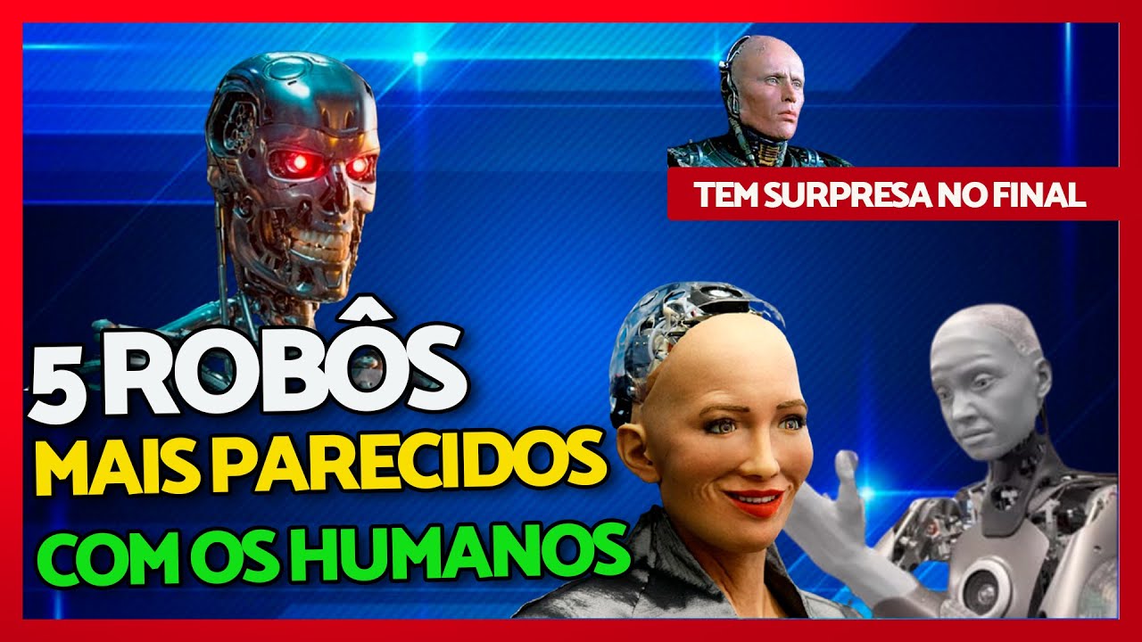 🔴 [5 Robôs]🤖 mais parecidos com nós humanos ⚙️ #Robôsrealistasdofuturo