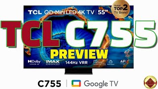 Preview TCL C755 QD-Mini LED 4K TV 144Hz VRR Especificaciones Mejores Tv 4k 2023 Gaming PS5 Series X