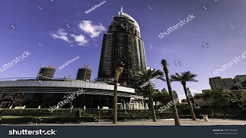 Skyscraper In Dubai Caught On Fire - Gif Maker  DaddyGif.com (see description)