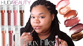 HUDA BEAUTY FAUX FILLER EXTRA SHINE LIP GLOSS  | I PURCHASED THE FULL COLLECTION