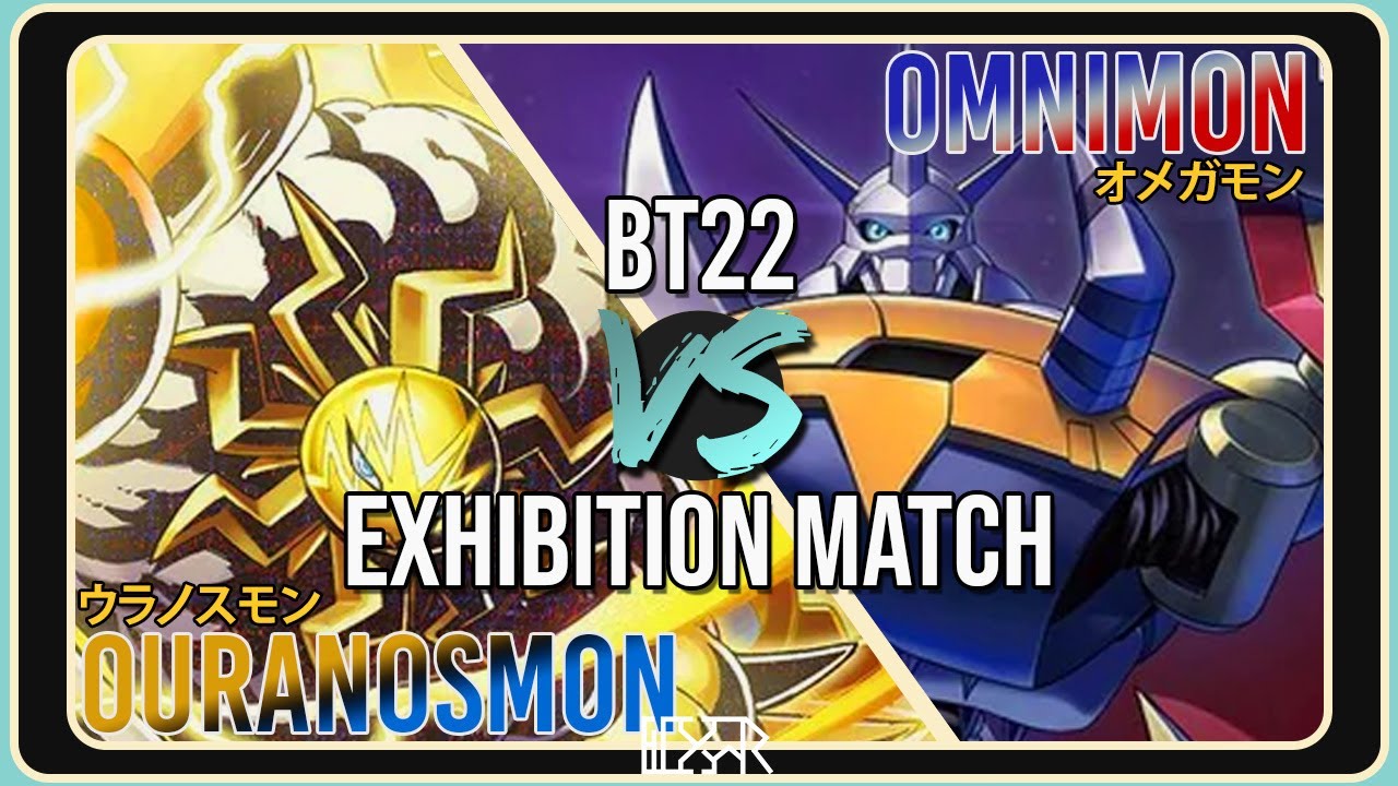 Ouranosmon vs Omnimon [Digimon TCG BT22 Exhibition Match] Match Commentary