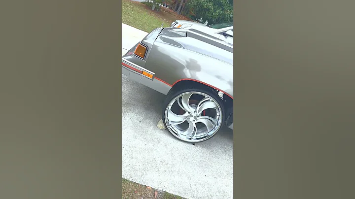 442 Cutlass on 24x12s 9in lip #gbody #442 #cutlass #bbc #burnout #24x12 #hotrod  #forgiato