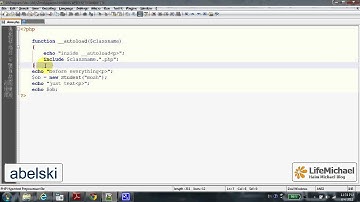 The PHP __autoLoad() Magic Function