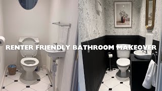 Renter Friendly Bathroom Makeover