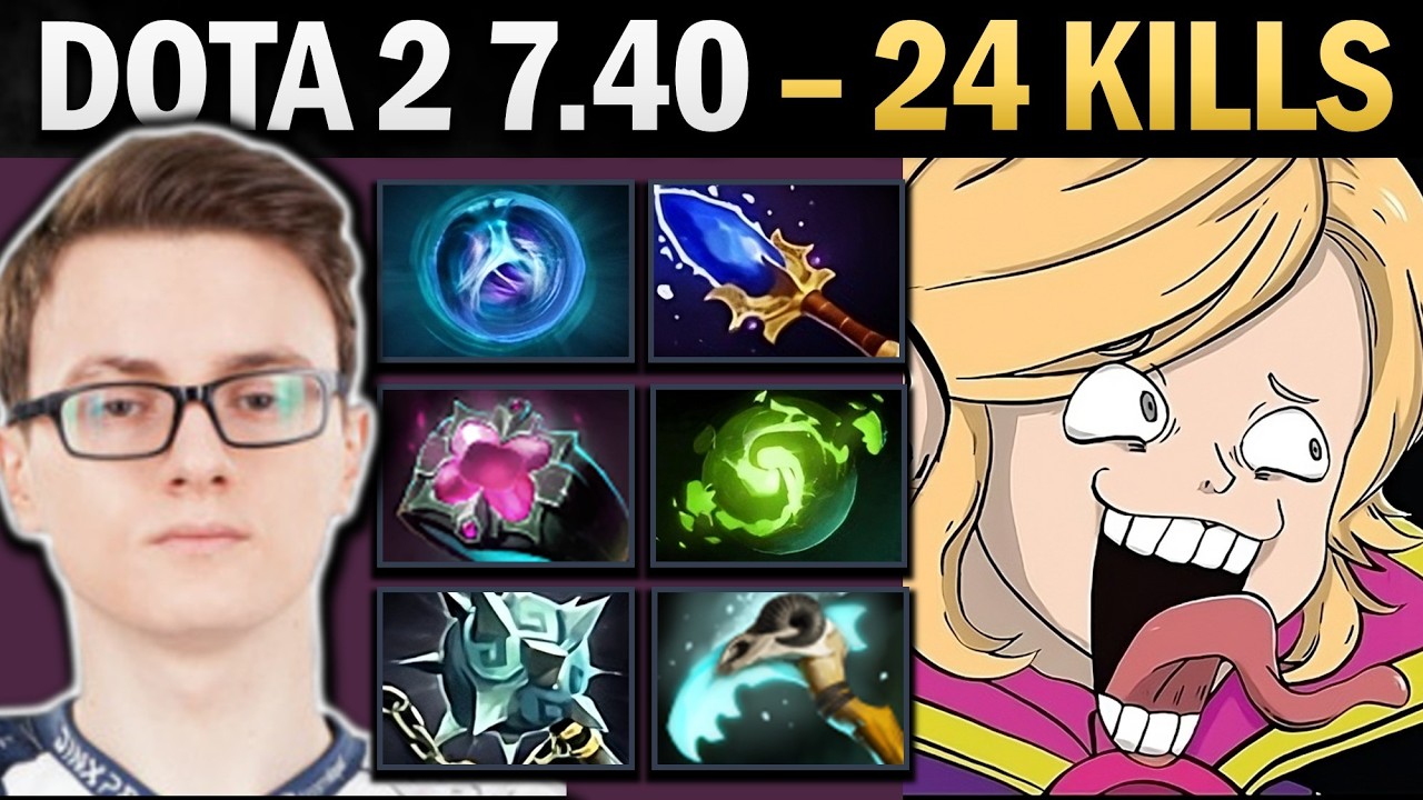 Invoker Pro Mid with 1100 XPM and 24 Kills - Dota 2 Gameplay