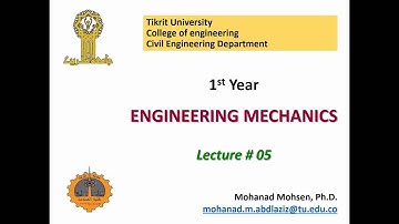 Lecture 5 / Chapter 4 (4.1-4.4) - engineering mechanics