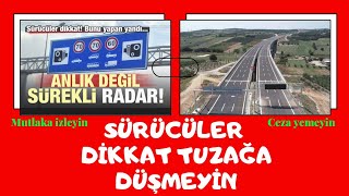 Hız Koridoruna Dikkat Tuzağa Düşmeyin.. Sürücüler Lütfen Bu Videoyu Izleyin